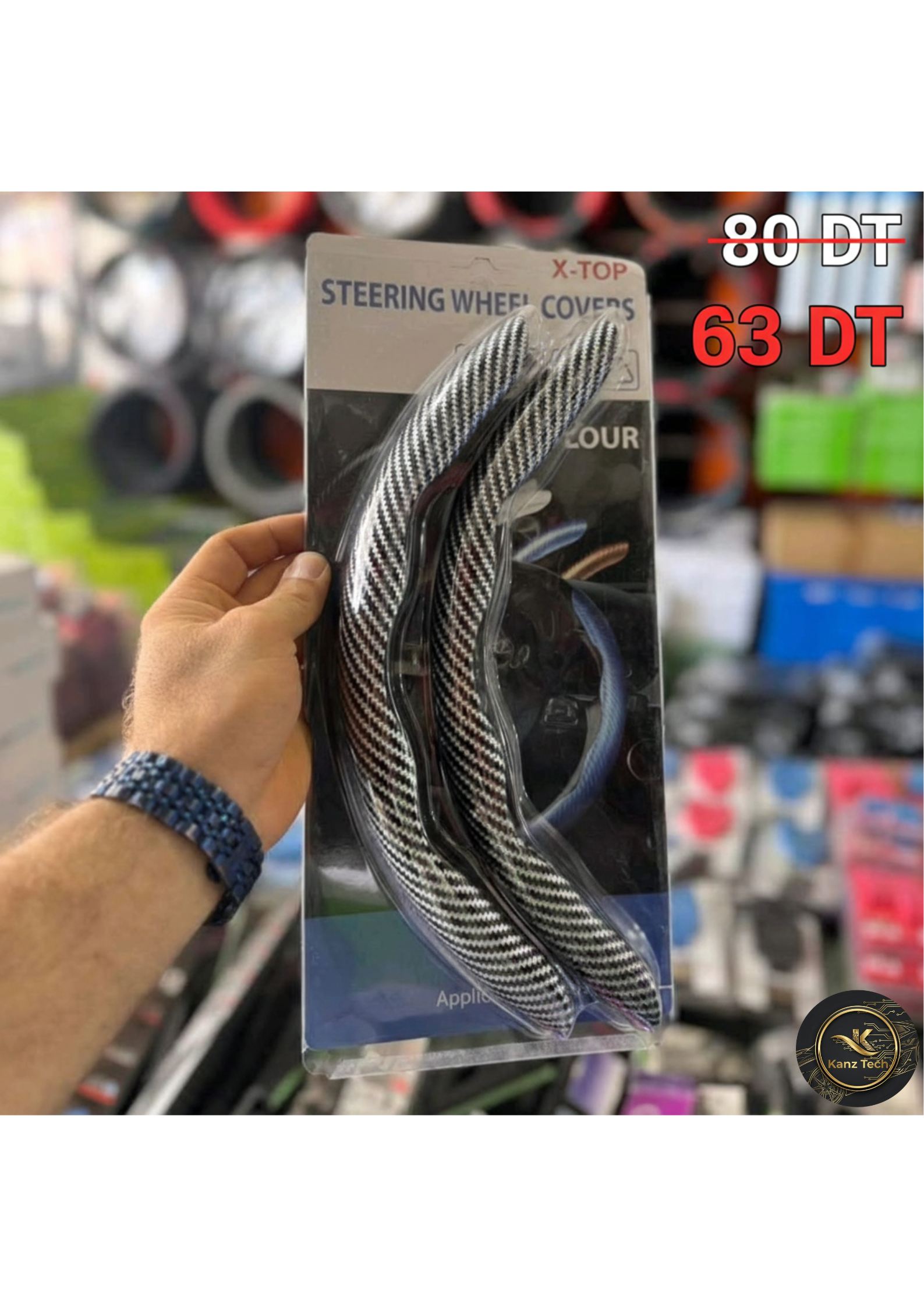 2 Pièces Couvre Volant Voiture